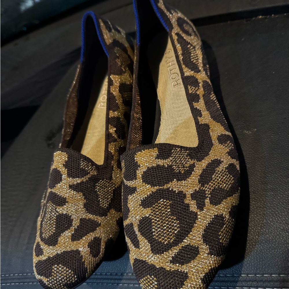 Rothy's Big Cat Metallic Lounge Loafer NWOB
